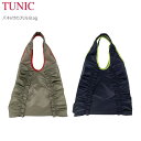TUNIC チュニック バッグ フリル 華やか 18174 ナイロン素材 ナイロンバッグ 軽い 軽量 通勤 通学 お出かけ 旅行 持ち歩き カジュアル シンプル かばん BAG 肩掛け ポケット付き 日本製 ギフト 送料無料 マグネット留め