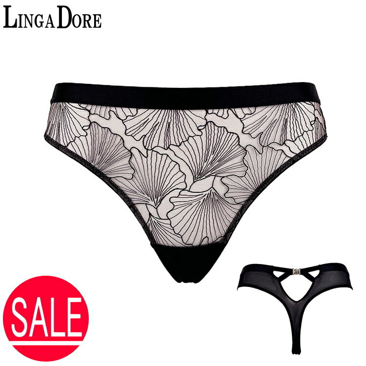 【訳あり 展示会出品アイテム】 タンガ Tバック レディース ストリング セクシー セミシアーショーツ インポートランジェリー S 6209T ブラック 下着 ...