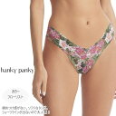 hanky panky ハンキーパンキー タンガ Tバック レディース PR4911-FR フローリスト ワンサイズ ローライズタイプ 花柄プリント かわいい ...