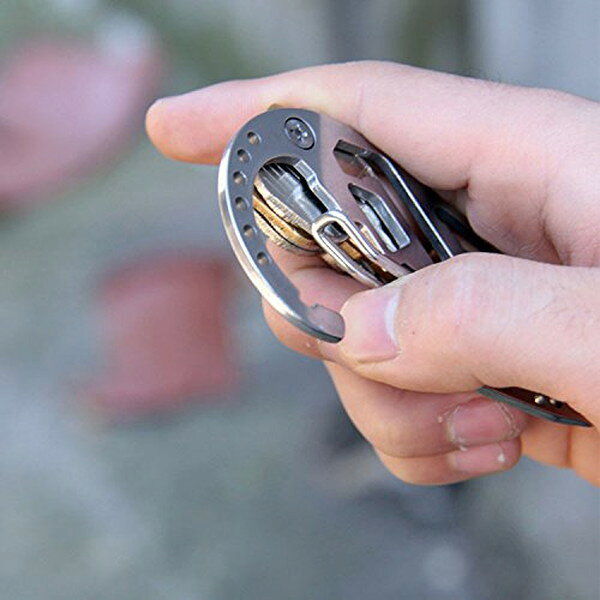 【メール便/送料無料】カラビナ マルチツール キーホルダー 多機能 鍵 収納 キーケース通販格安セール情報 楽天 通販