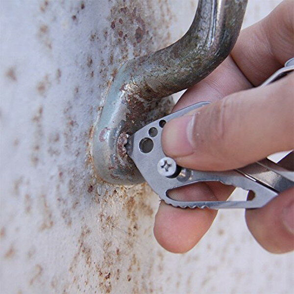 【メール便/送料無料】カラビナ マルチツール キーホルダー 多機能 鍵 収納 キーケース通販格安セール情報 楽天 通販