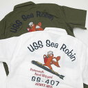 AVIREX ABbNX(ArbNX)6105116 V[rhJ Vc@ MILITARY SHIRT SEA ROBIN