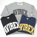 アビレックス トレーナー メンズ AVIREX アヴィレックス（アビレックス）　6153513 CREW NECK SWEAT デイリー AVIREXロゴスウェット（トレーナー）