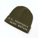 バズリクソンズ BR02443-149 A-4 メカニック キャップ U.S.PROPERTY AERO REPAIR WATCH CAP ワッチキャップ ニット帽 オリーブ