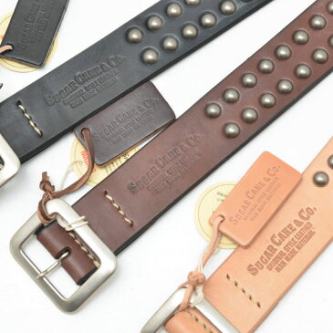 【送料無料】Sugar Cane シュガーケーン SC02322 STUDS BELT 本革ギャリソン スタッド ベルト