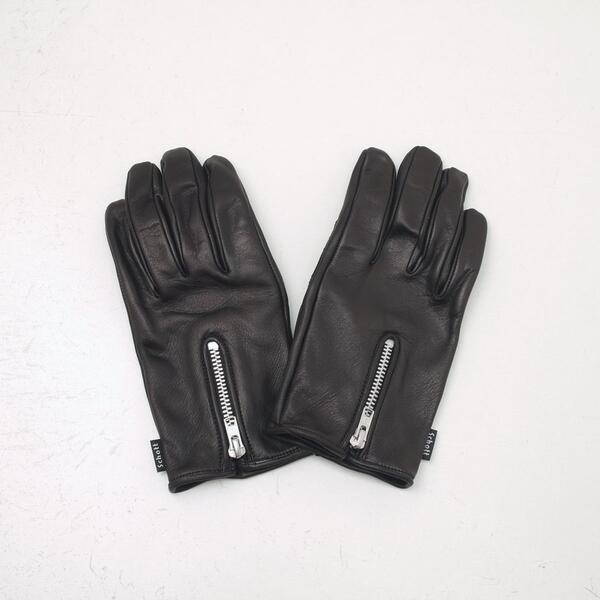 ショット 手袋 Schott ショット 3109075-09　スマホ対応 ライダース グローヴ ZIP LEATHER GLOVE ジップ レザー グローブ 本革 手袋 革手袋