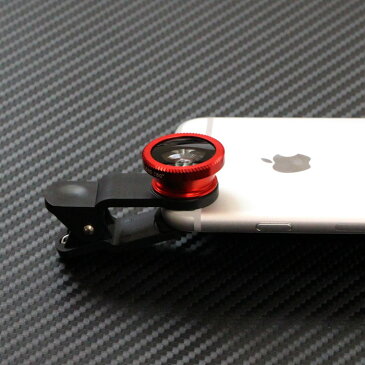 スマートフォン用 クリップ式 魚眼レンズ マクロレンズ セット かんたん撮影 iPhone6 iPhone5S SO-04G SO-03G