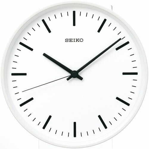  セイコー掛け時計　スタンダードアナログ　ホワイト　KX308W　φ310　　SEIKO電波時計　 