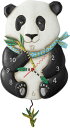 Allen Designs パンダ 振り子時計 P6012913 アレンデザインズ PANDA 時計 掛け時計 Wall Clock 壁掛け時計 手造り ギフト 贈り物 【送料無料】