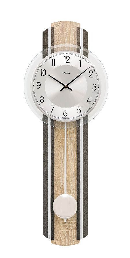 AMSアームス振り子時計　7474　ドイツ製 AMS掛け時計　アームス掛け時計　天然木　お洒落