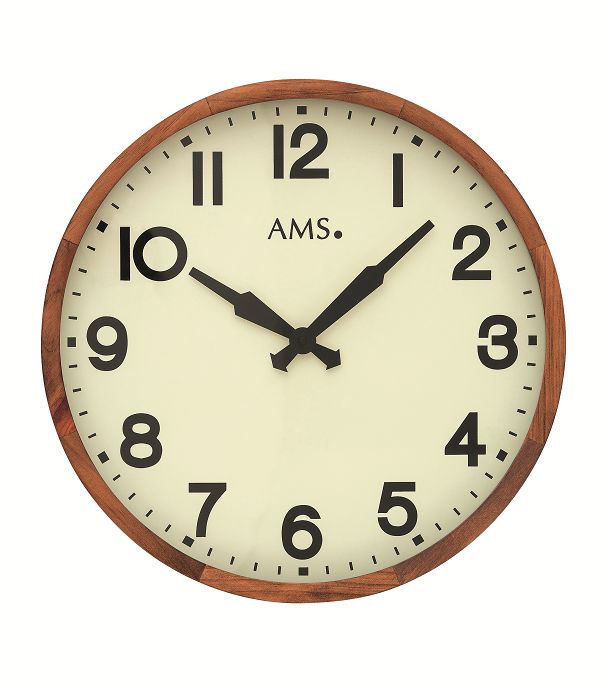 シンプルなデザインが魅力！　AMS壁掛け時計　アームス掛け時計　AMS9535 