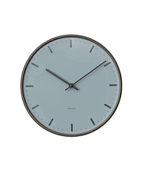 アルネ・ヤコブセン掛け時計 　CityHall Wall Clock Royal Blue 210mm　43635 壁掛け時計　北欧　ROSENDAHL