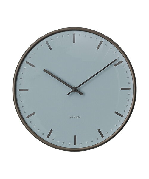 アルネ・ヤコブセン掛け時計 　Wall Clock City Hall Royal Blue 290mm　43645 壁掛け時計　北欧　ROSENDAHL