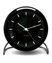 アルネ・ヤコブセン置き時計 ARNE JACOBSEN Table Clock CityHall Black 43673 ROSENDAHL