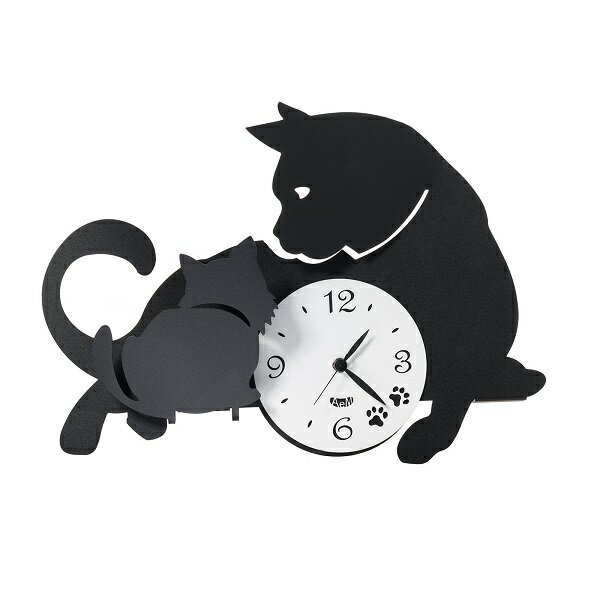 Arti e Mestieri 掛け時計 アルティ・エ・メスティエリ Wall clock Mamma Gatta　3494-C170 イタリア 　壁掛け時計　猫　cat【送料無料】