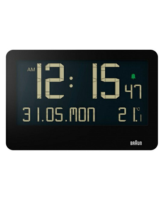 【日本正規代理店品】置き掛け兼用　アラーム　BRAUN DIGITAL ALARM CLOCK BLACK BC14B　ブラック　 置き時計(3)