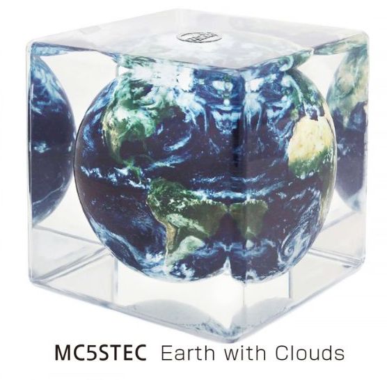 ゆっくりと回り続ける不思議な地球儀 5"MOVA CUBE GLOBES 　ムーバキューブグローブ　MC5STEC 　φ12．7..