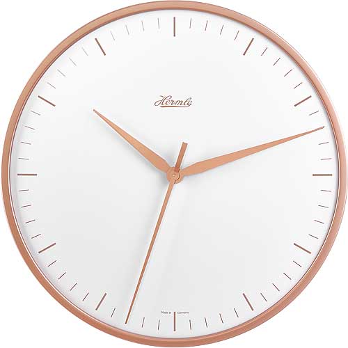 HERMLE ヘルムレ製掛け時計 壁掛け時計 30919-V52100 ピンクローズ バーインデックス 送料無料