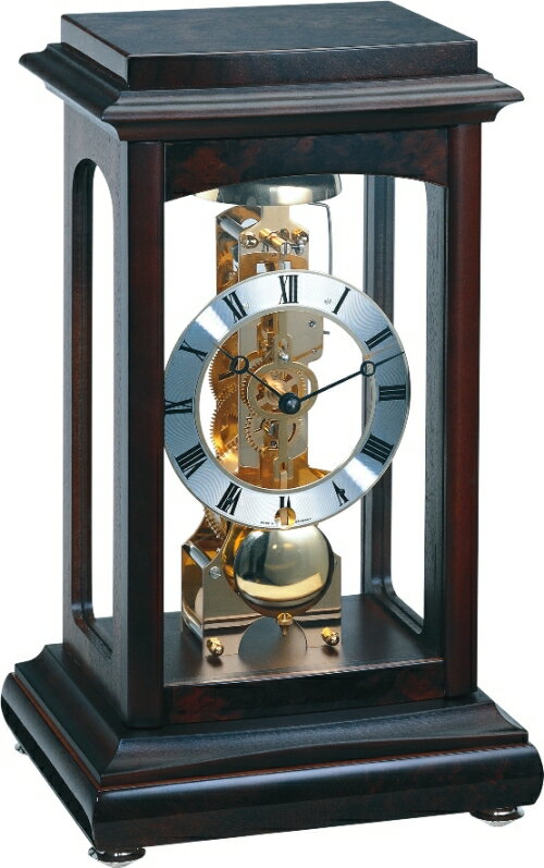 ヘルムレ HERMLE 置き時計 機械式　Winchester ウォルナット 22957-Q30791　ヘルムレ置き時計