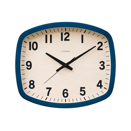 スタイリッシュでお洒落な掛け時計 シャンブル電波掛け時計 R-SQUARE CLOCK CHAMBRE掛け時計 CH-028NVR ネイビー スタイリッシュでお洒落な掛け時計 シャンブル電波掛け時計 R-SQUARE CLOCK CHAMBRE掛け時計 CH-028NVR ネイビー