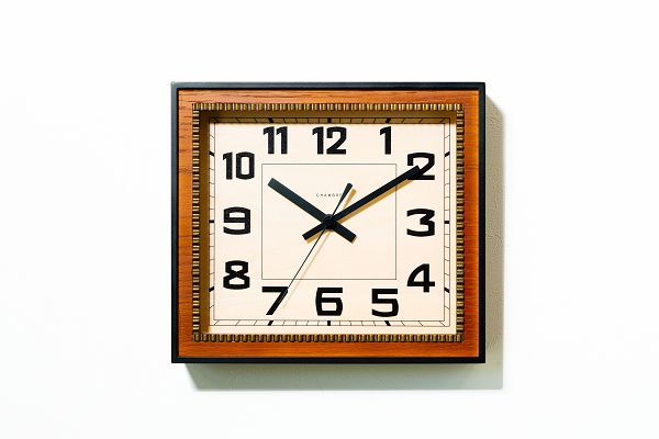 樂天商城 - BRASS RECTANGLE CLOCK シャンブル掛け時計 ビーチウッド　スイープセコンド　CHAMBRE掛け時計　 CH-053CBW