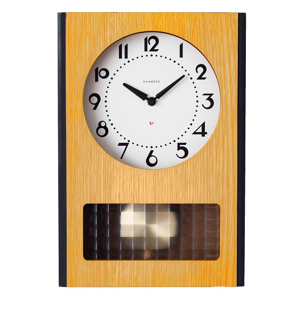 BC PENDULUM CLOCK CHAMBRE掛け時計　OAK シャンブル掛け時計　GLASS振り子時計 　CH051OA(3)