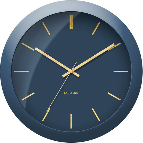 Karlsson　カールソン　掛け時計　φ40cm　WallClock　ドームクロック　壁掛け時計　KA5840BL　ギフト　贈り物　お洒落　モダン　スタイリッシュ