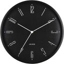 Karlsson カールソン 掛け時計 Wall Clock - BLACK ブラック 壁掛け時計 KA5988BK ギフト 贈り物 お洒落
