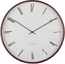 Karlsson カールソン 掛け時計 Karlsson Wall Clock - ブラウン 壁掛け時計 KA6014WH ギフト 贈り物 お洒落 モダン