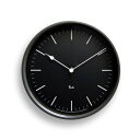 Lemnosレムノス 電波掛け時計 Riki STEEL CLOCK ブラック WR08-24BK Lemnos掛け時計(3)