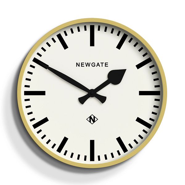 NEW GATE ニューゲート 掛け時計 Railway Wall Clock イエロー NUMTHR390CHY　ニューゲート時計【送料無料】