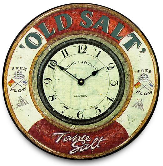 アンティーク調でお洒落！ロジャーラッセル掛け時計　RogerLascelles掛け時計　Nautical wall clock, 'Old Salt' 壁掛け時計　PUB-SALT