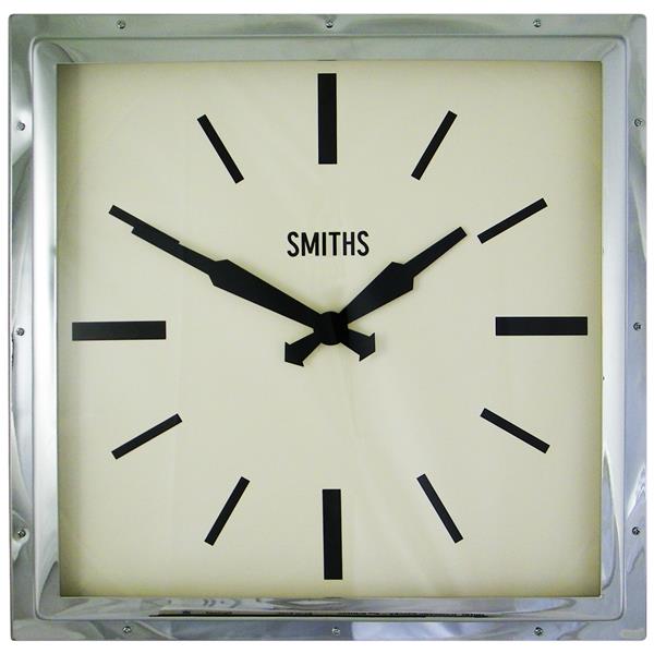 レトロデザイン！ロジャーラッセル掛け時計　SMITHスミス掛け時計 RogerLascelles掛け時計 Smiths Retro Clock 41cm　壁掛け時計　ロジャーラッセル時計　SM-MODERN-CHROME 1