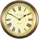 ロジャーラッセル Roger Lascelles 掛け時計 CLASSIC WOODEN WALL CLOCK 26．7cm　ロジャーラッセル時計　WR-LASC-MAH