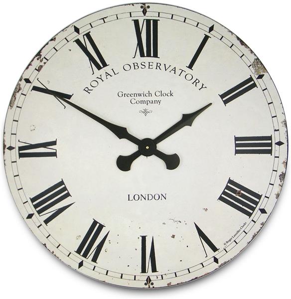 掛け時計 大型掛け時計 ロジャーラッセル RogerLascelles アンティーク調 Extra Large Greenwich Dial in Cream 70cm 壁掛け時計 ロジャーラッセル時計 XL-GRNWCH-CRM