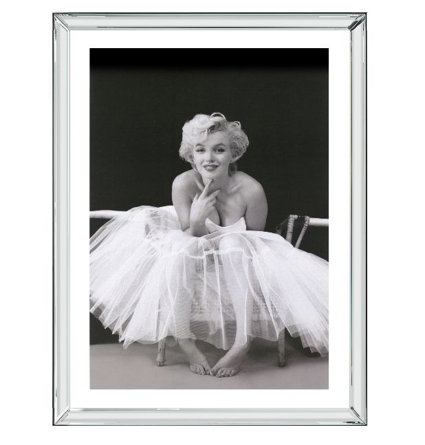 Rakuten - ピクチャーアート　マンハッタンフレーム　Marilyn　マリリン・モンロー　「バレリーナ姿のマリリン・モンロー」68cm×88cm　BVL96