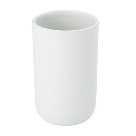 ウォーターカップ　タンブラー　ナチュラル　陶器　白　06124