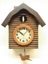 鳩時計 ハト時計 カッコー時計 SR650-BR レトロ電波式鳩時計　さんてる 日本製 振り子時計
