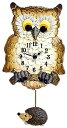 Terrastudio セラミック振り子時計 テラスタジオ 陶器 振り子時計 掛け時計 ドイツ製 Wall Clock 00-2217 ふくろう 壁掛け時計 ...