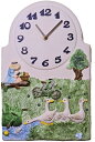 Terrastudio セラミック壁掛け時計 テラスタジオ 陶器 掛け時計 ドイツ製 Wall Clock 00-2601 ガチョウ 壁掛け時計 手造り ギフト 贈り物 お洒落【送料無料】(3)