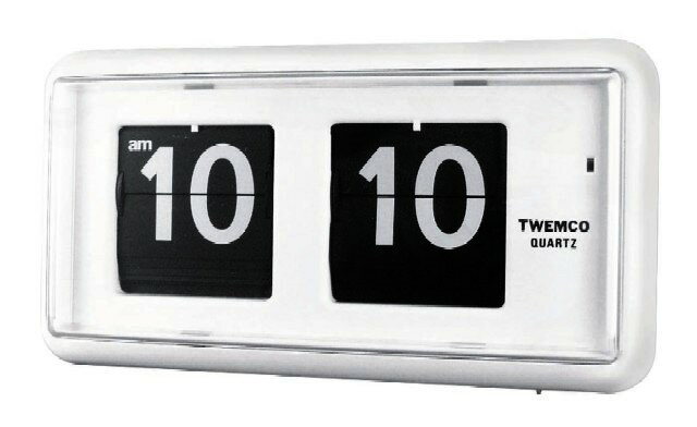 【TWEMCO】 トゥエンコ 置き掛け兼用時計 QT-30ホワイト
