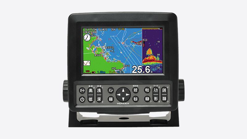 HE-601GPIII HONDEX ホンデックス 5型ワイド 液晶 アンテナ内蔵 かんたんナビ プロッター GPS 魚探 HE-601GP3