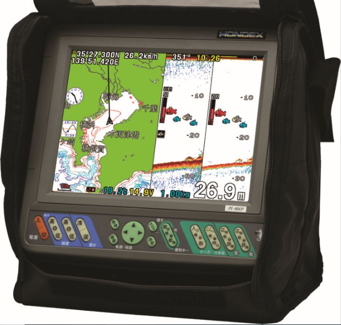 HONDEX（ホンデックス） PS-800GP(S)　バリューセット 8.4型 カラー 液晶 GPS 内蔵 プロッター 魚探　 【魚群探知機/GPS魚探/GPS魚群探知機】