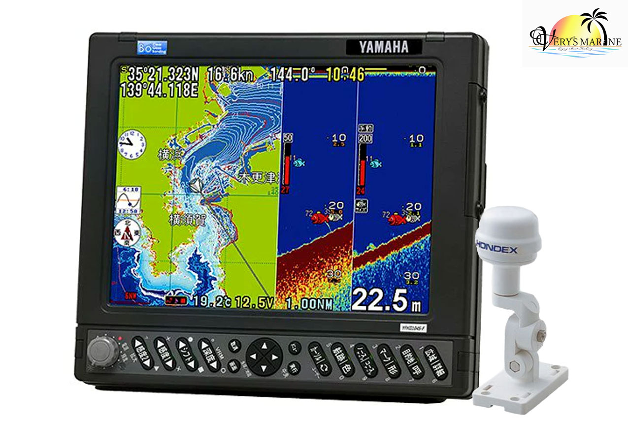 YFHII-104S-FADi 2kW GP-16HD ヘディングセンサー内蔵外付アンテナ セット TD68 振動子付き YAMAHA ヤマハ デプスマッピング機能搭載 YFH2 104S-FADi 2kW ホンデックス HE-731S 同等品