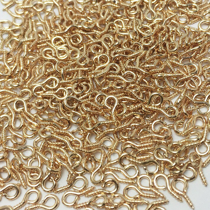 【リュミエラ】 ヒートン 【ゴールド（8mm） ／ ロジウム（7.5mm）】 約100個 ハン...