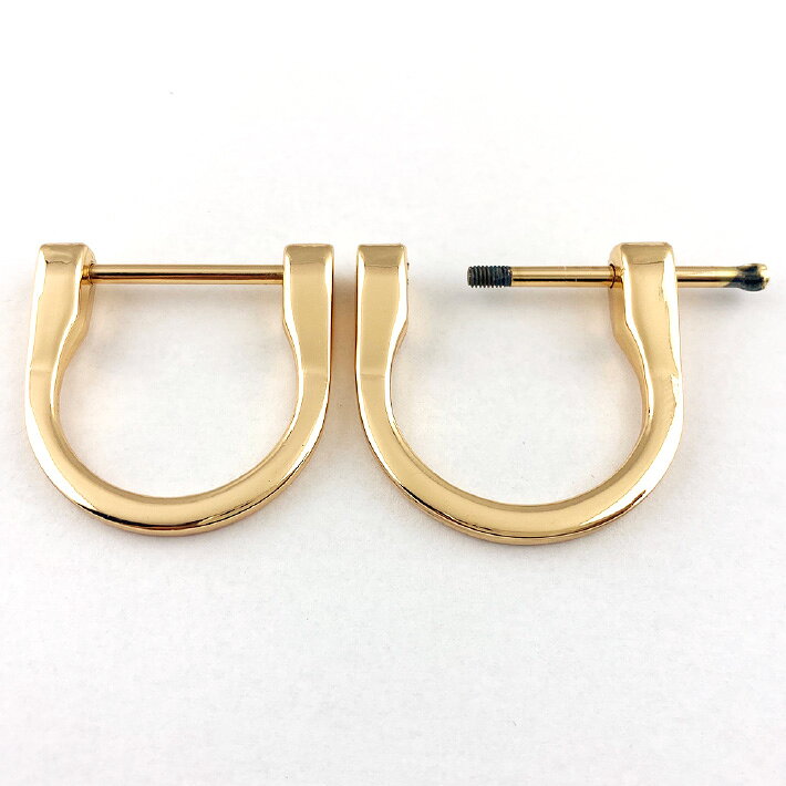 【KAMON】Dカン ネジ式 内径25mm ゴールド シルバー アンティークゴールド ブラックニッケル 2個セット クラフトパーツ 手芸 金具 修理 交換 おうち時間 auc-centrex-10000564 セントクラフト サンプル画像2