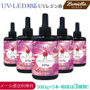 【メール便送料無料】【リュミエラ】UV-LED対応 UVクラフト レジン液 【PREMIUM】粘度は3種類 100g(5本組) ハイブリッド ハードタイプ クリ...