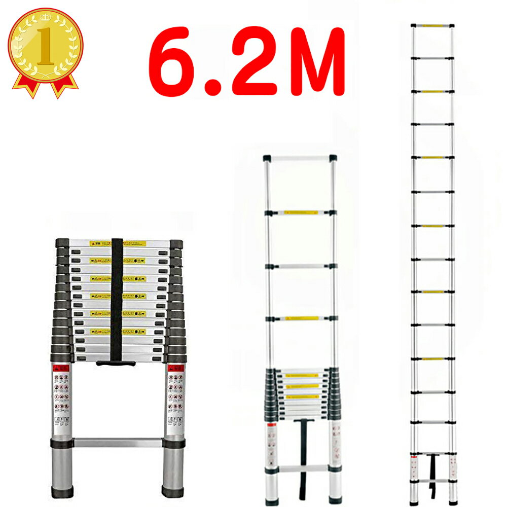 S はしご 6.2m 6.20m 620cm 伸縮 ハシゴ 