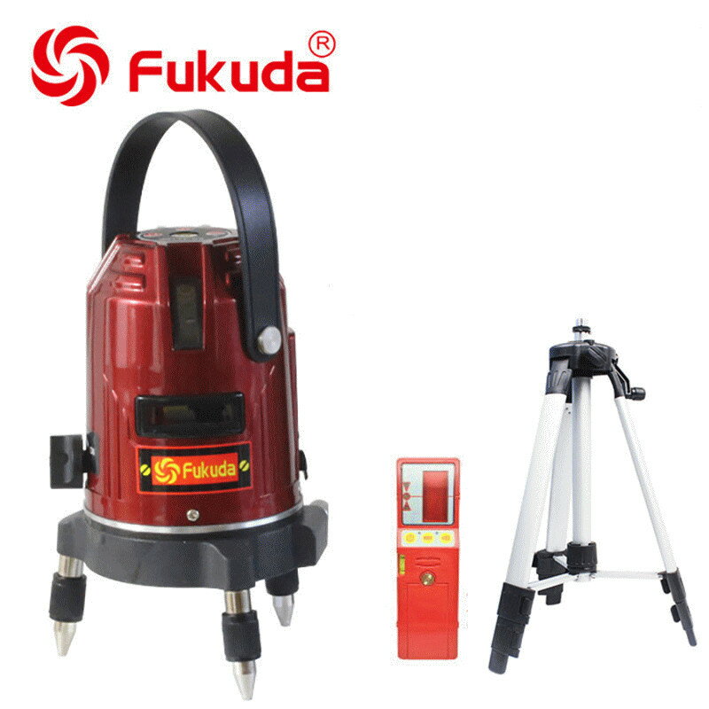 EK-453DP墨出し器+受光器+エレベーター三脚100(110)cmセット PSE認証★FUKUDA 福田 フクダ 5ラインレーザー墨出し器 レーザー墨出器/レーザーレベル/レーザー水平器/レーザー測定器/墨出し/墨出し器/墨だし器/クロスラインレーザー墨出し器★日本語説明書【送料無料】