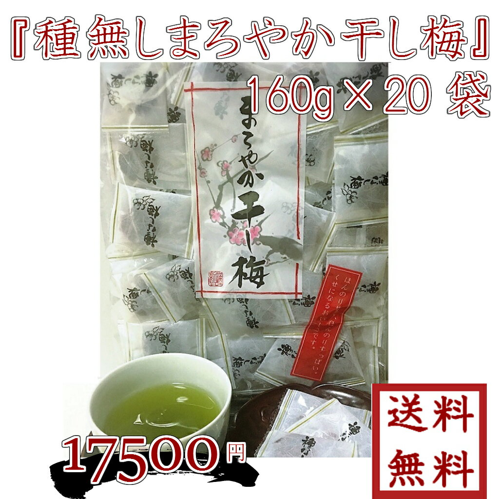 【 種なし まろやか干し梅 個包装 160g×20袋 】送料無料 最安値に挑戦